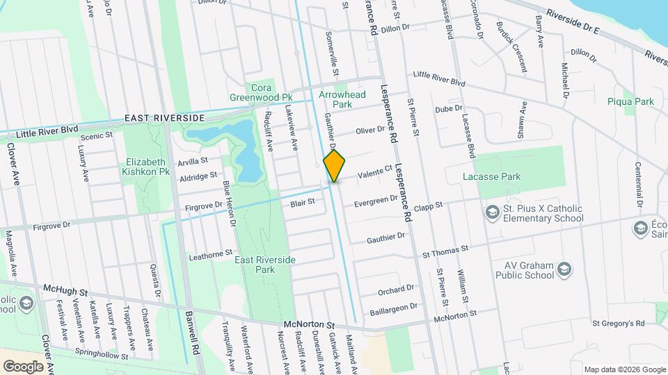 511 Gauthier Dr Map and Location Details