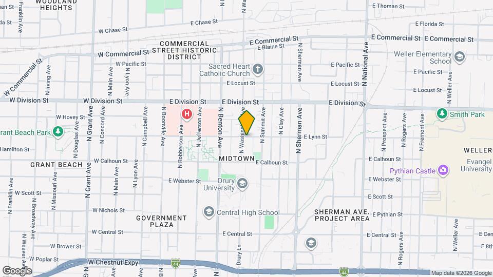 1350 N Washington Ave Map and Location Details