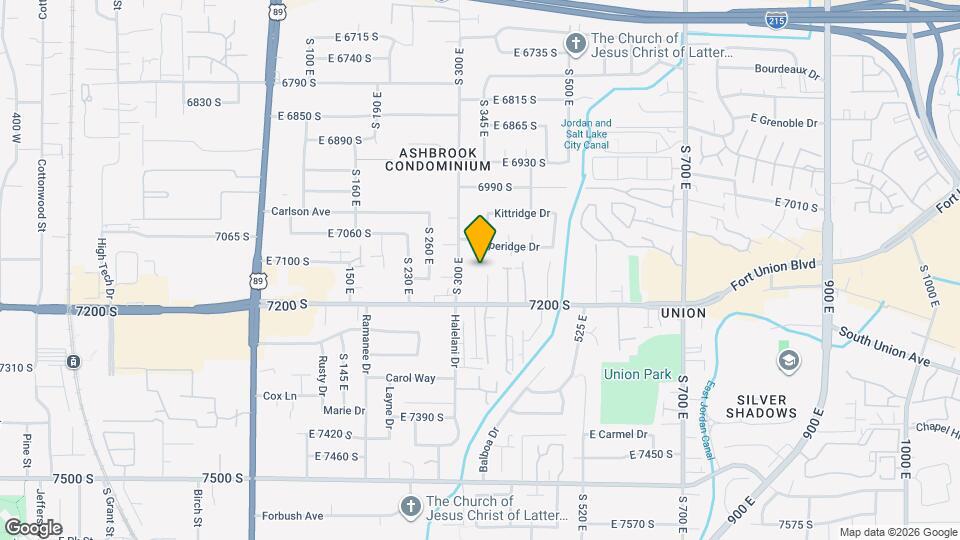 7154 S 350 E Map and Location Details