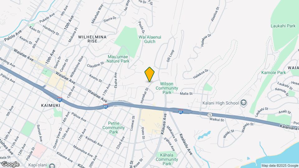 1428 Hunakai St Map and Location Details