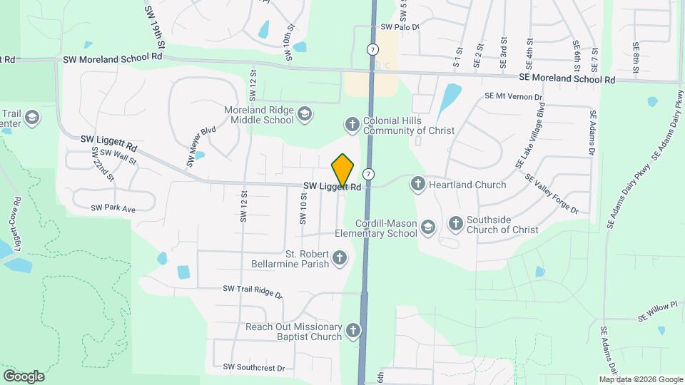 3800 SW 8th St. Terrace Map and Location Details