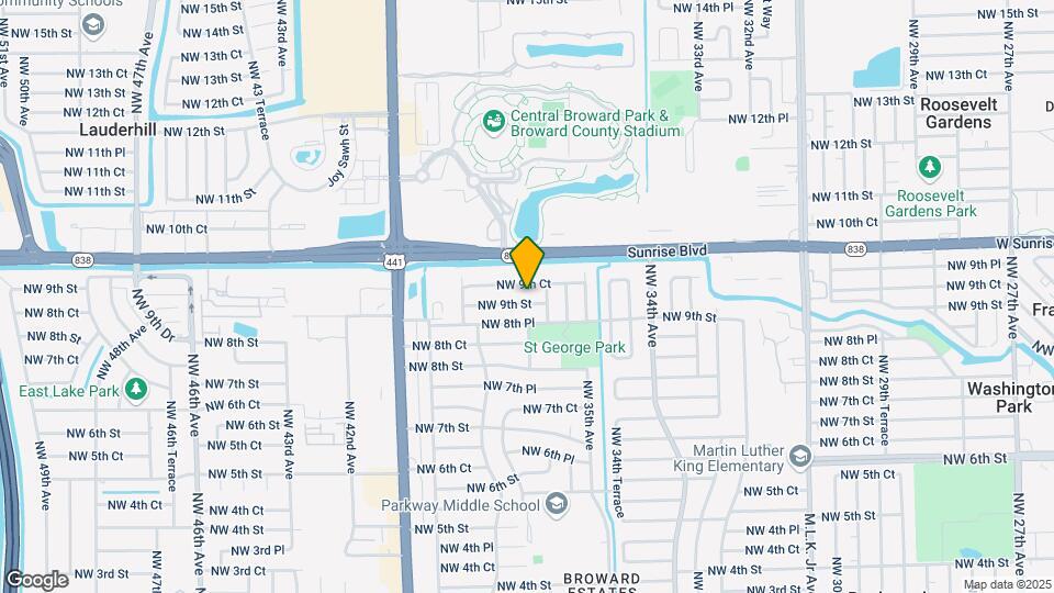 3631 NW 9th St Map and Location Details