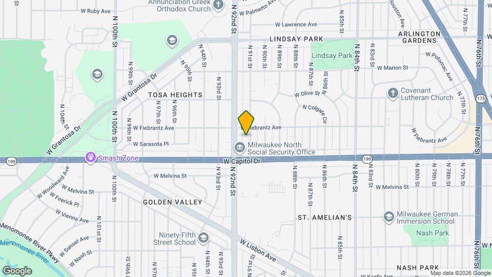 4053 N 91st St Map and Location Details