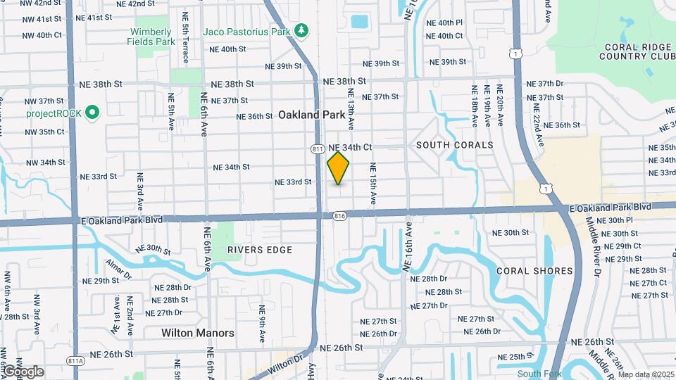 1233 NE 32nd St Map and Location Details