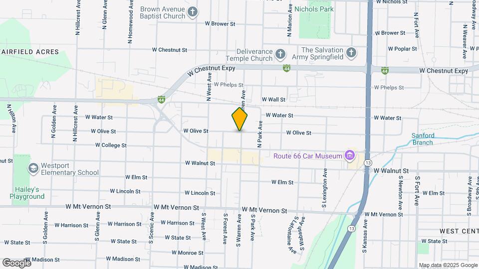 2302 W Olive St Map and Location Details