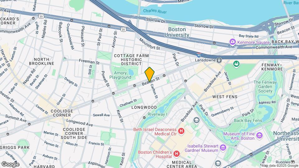 1057 Beacon St, Unit 8 Map and Location Details