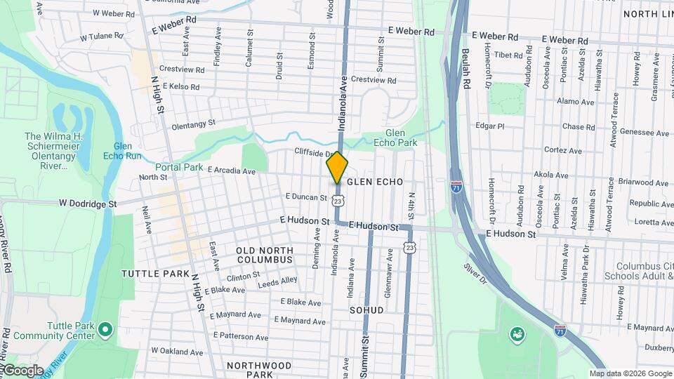 2621 Indianola Ave Mapa y Detalles de la Ubicación