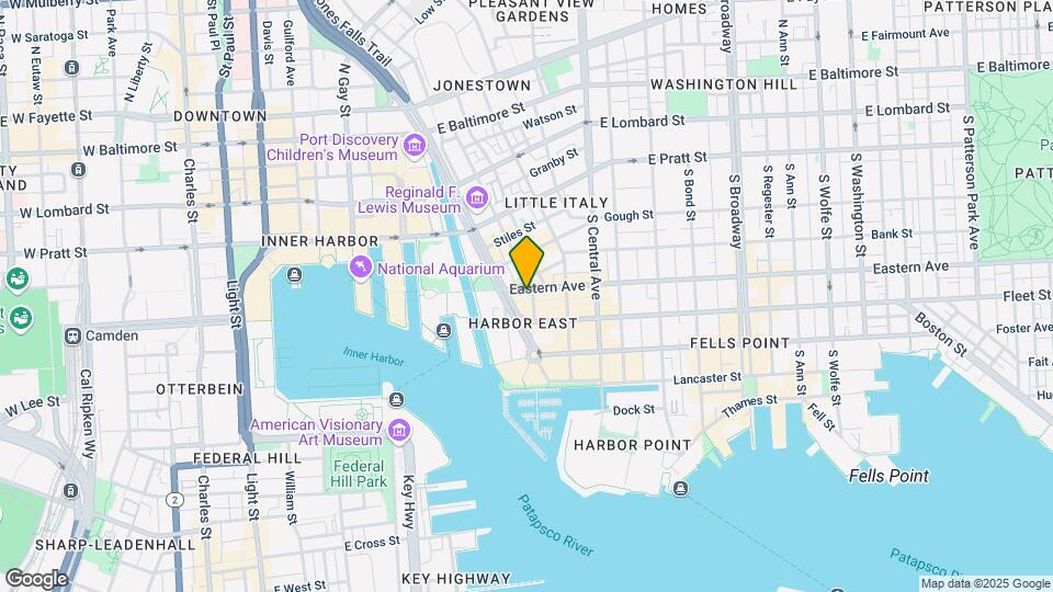 821 Eastern Ave Map and Location Details