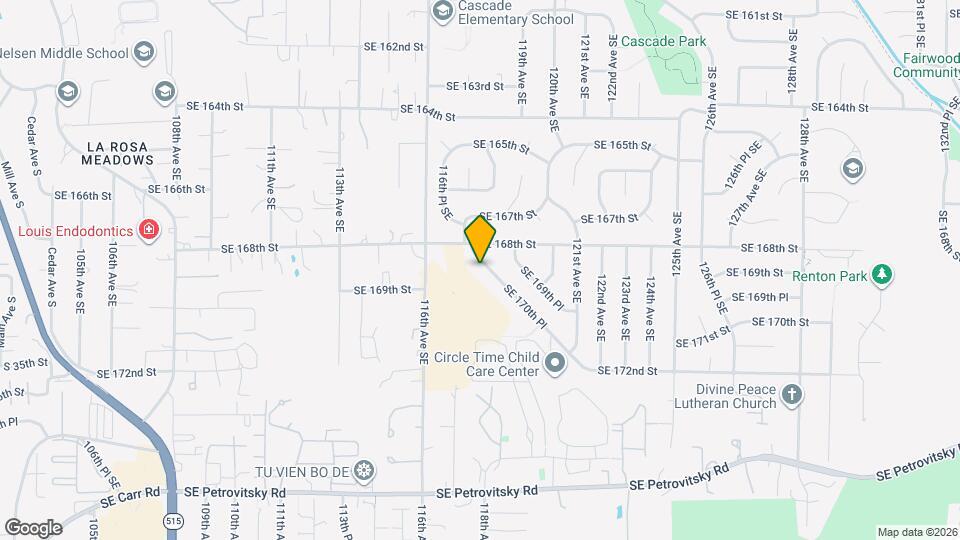 11665 SE 170th Pl Map and Location Details