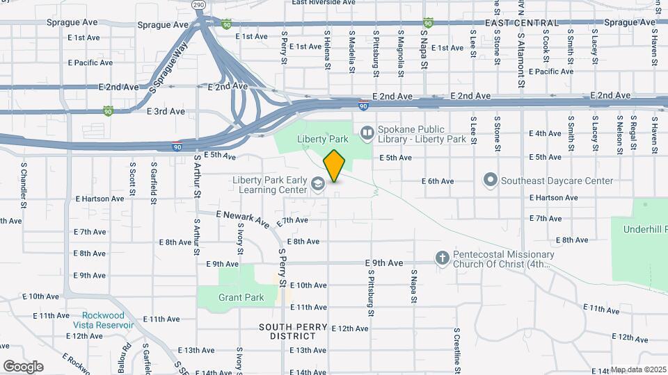 1605 E Hartson Ave Map and Location Details