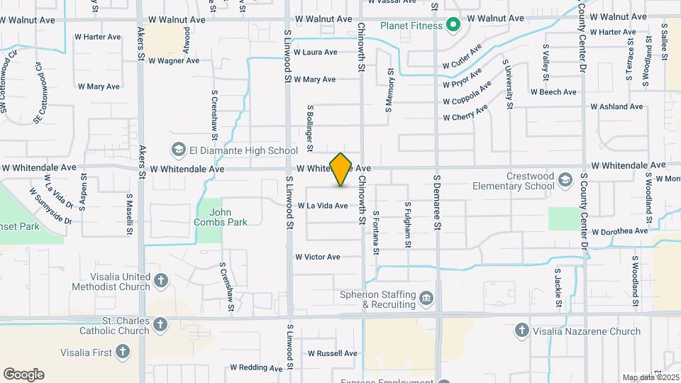 4215 W Monte Vista Ave Map and Location Details