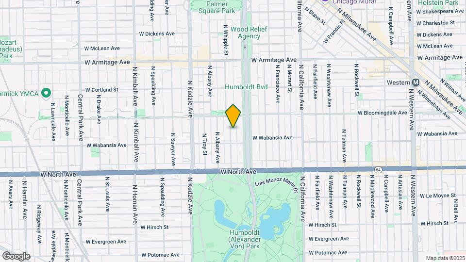 1729 N Whipple St Map and Location Details