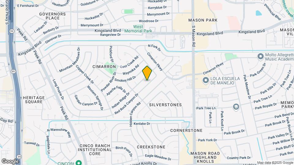 834 Red Rock Canyon Dr Map and Location Details