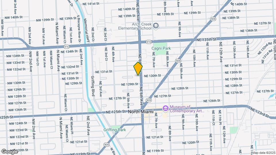12990 NE 6th Ave Map and Location Details