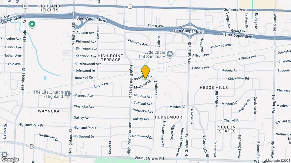 3810 Montclair Dr Map and Location Details