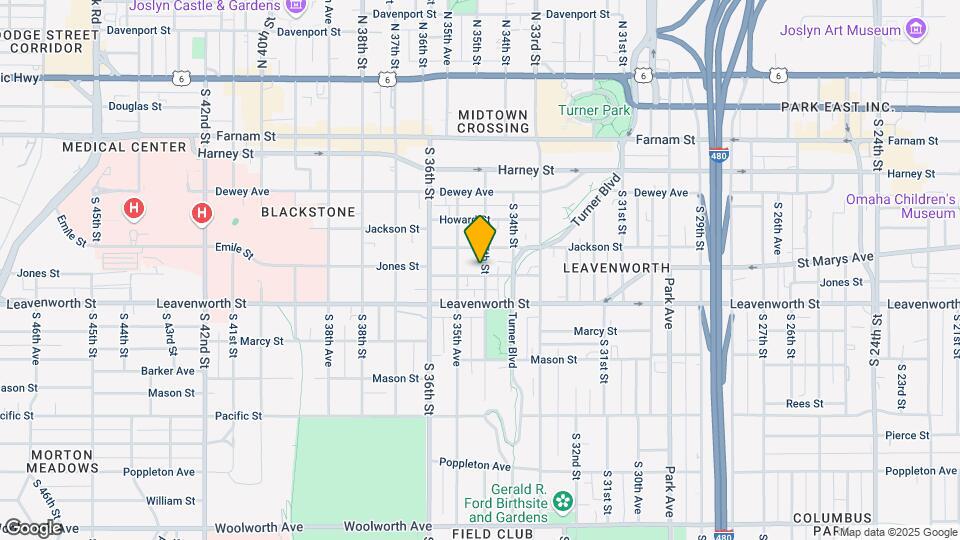 620 S 35th St Map and Location Details