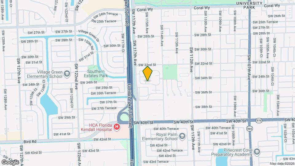 11517 SW 34th Ln Map and Location Details