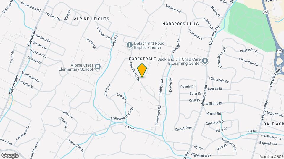 4602 Delashmitt Rd Map and Location Details