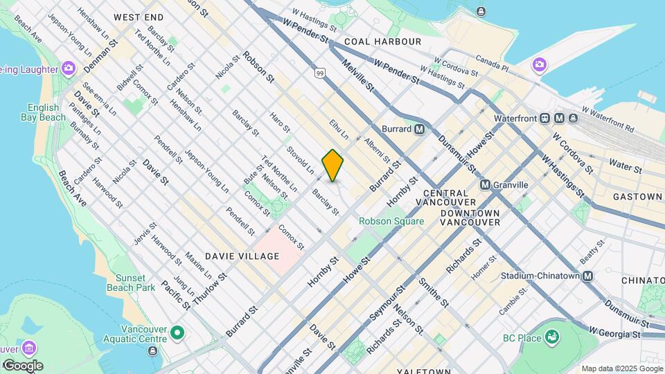 1050 Smithe St Map and Location Details