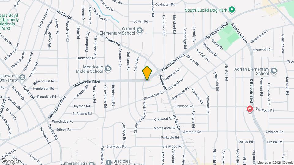 3788 Monticello Blvd Map and Location Details