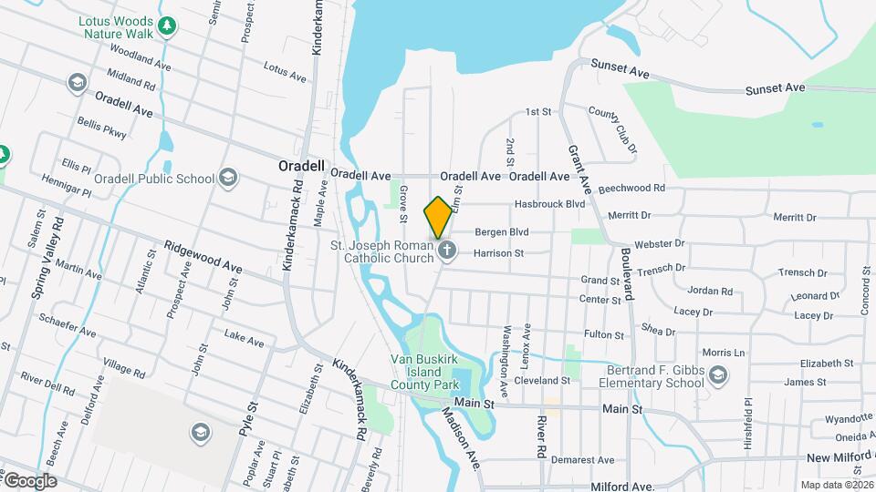 332 Demarest Ave Map and Location Details