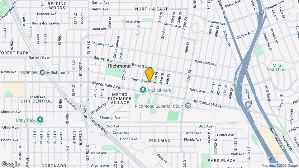 342 31st St Map and Location Details