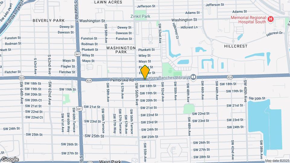 5424 Pembroke Rd Map and Location Details