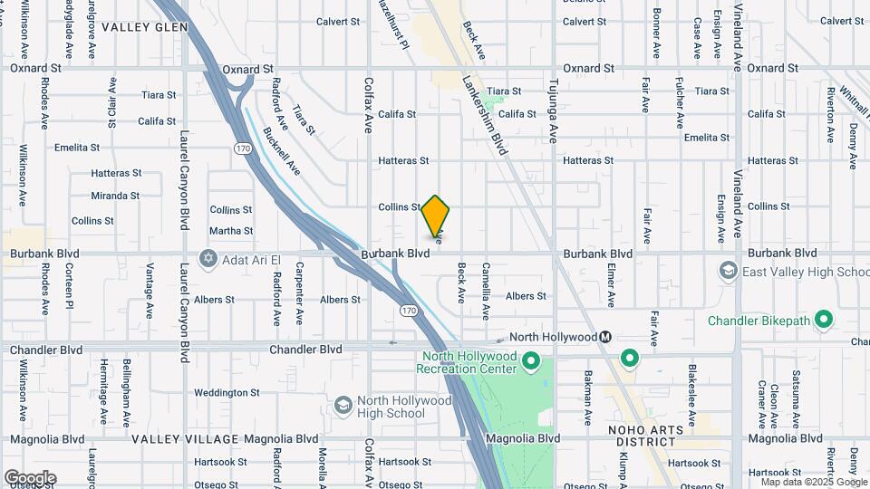 11601 Burbank Blvd Map and Location Details