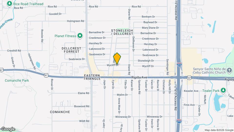 4810 Wycliff Dr Map and Location Details