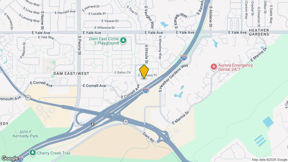 3021 S Ursula Cir Map and Location Details