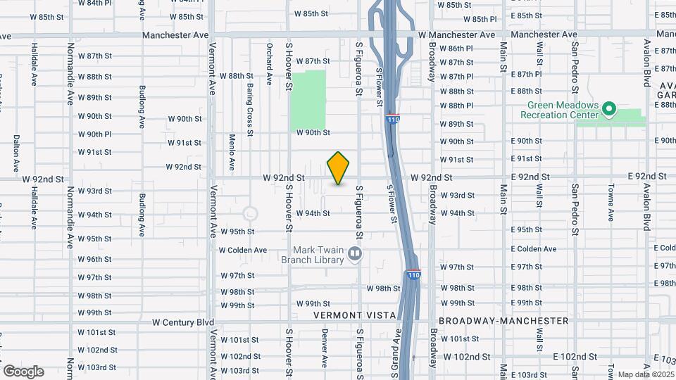 537-541 W 93rd Street Map and Location Details