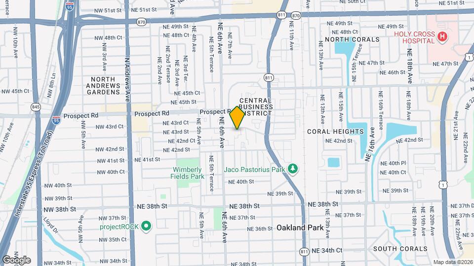 698 NE 43rd St Map and Location Details