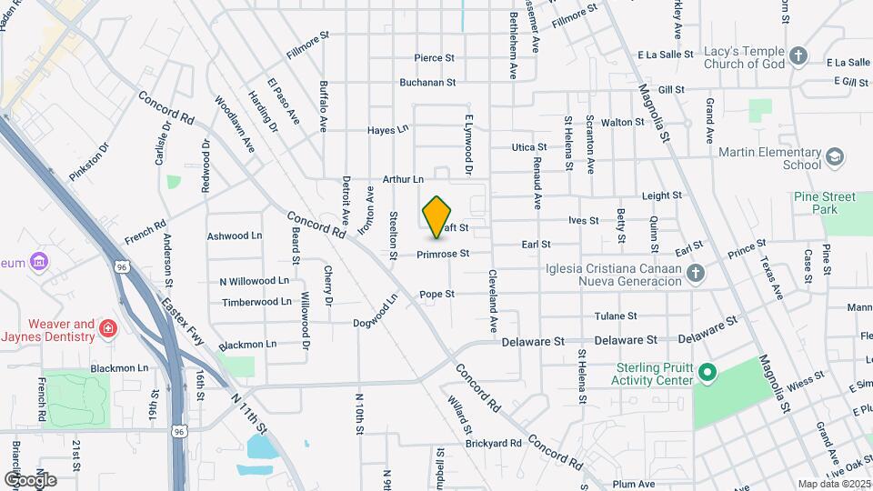 2430 Primrose St Map and Location Details