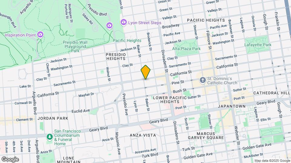 2999 California St Map and Location Details