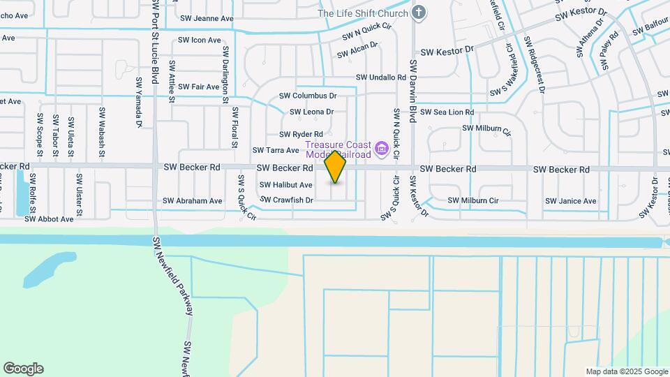 4657 SW Leeward St Map and Location Details