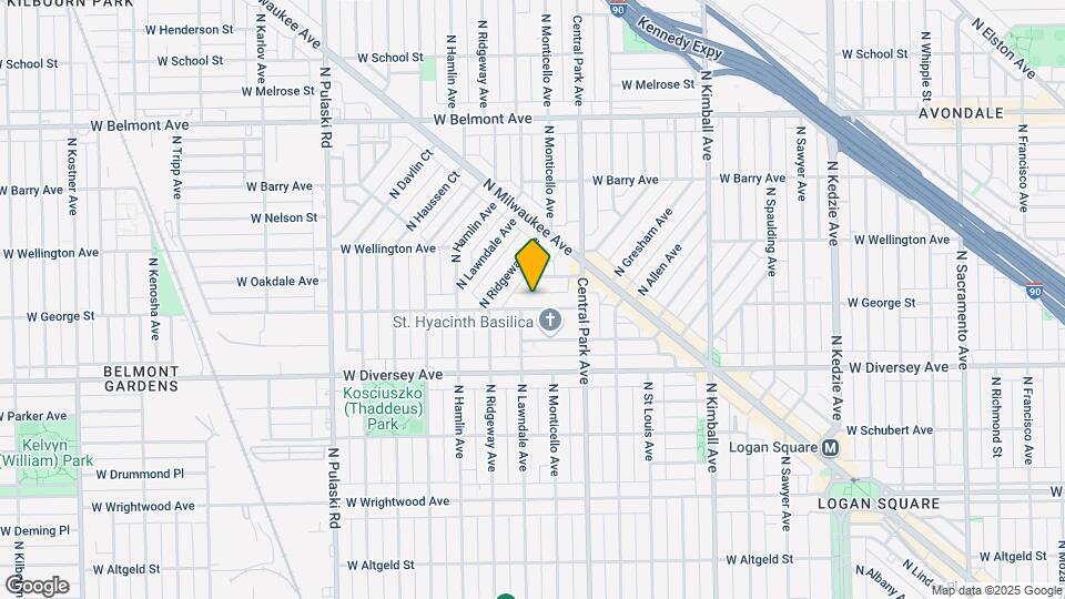 3650 W George St-Unit -Unit 2F Map and Location Details