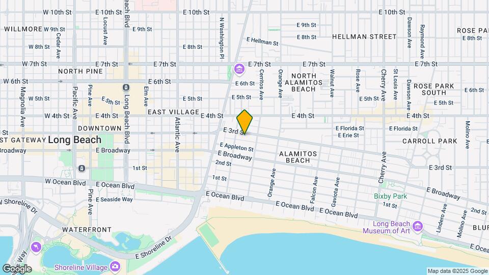 1028 E 3rd St Mapa y Detalles de la Ubicación