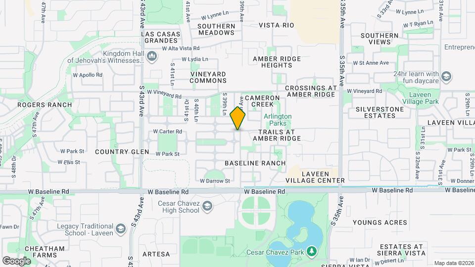 7205 S 39th Dr Map and Location Details