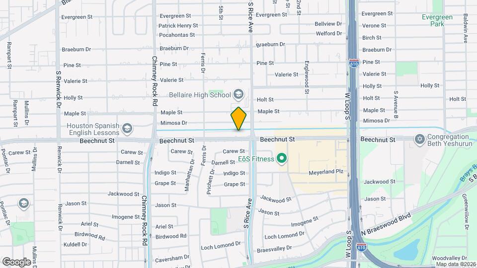 5114 Beechnut St Map and Location Details