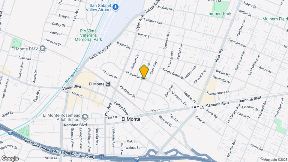 11132 Montecito Dr Map and Location Details