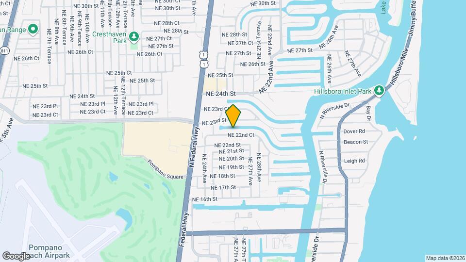 2671 NE 22nd Ct Map and Location Details