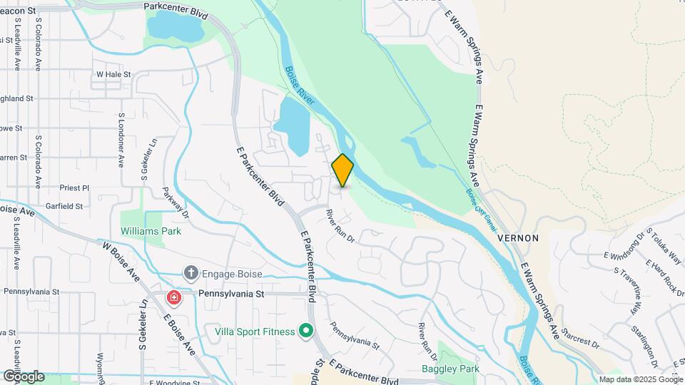 964 E Riverpark Ln Map and Location Details