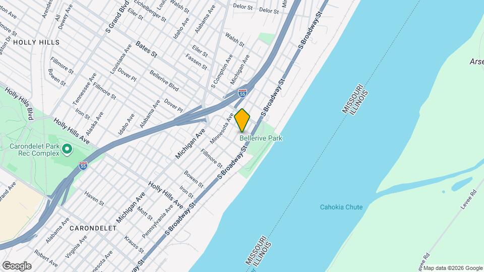 112 Bellerive Blvd Map and Location Details