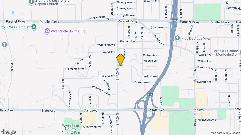 4615 Freeman Ave Map and Location Details