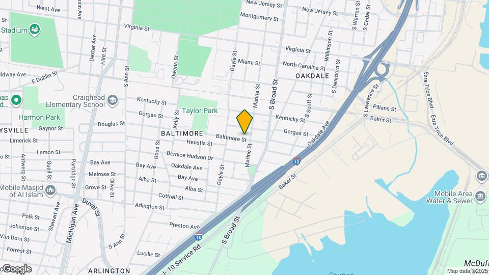 954 Baltimore St Map and Location Details