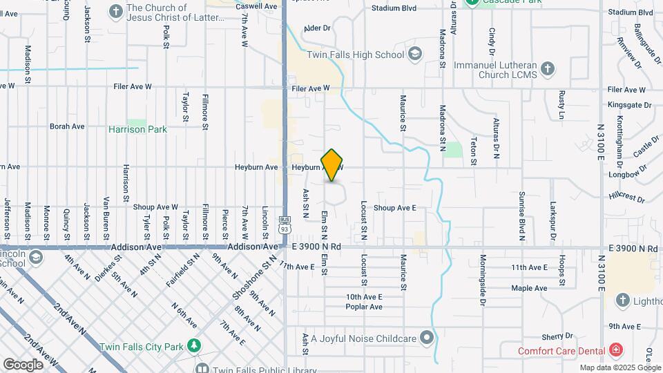 Twin Falls Housing Authority Map and Location Details