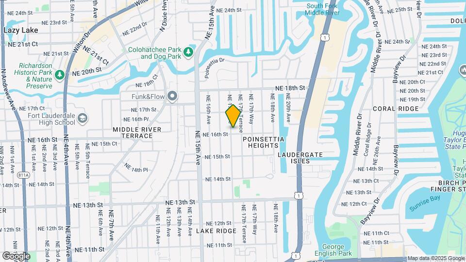 1604 NE 17th Ave Map and Location Details