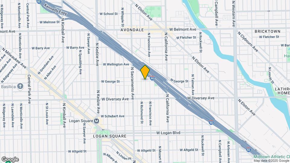 2917 W George St, Unit 1 Map and Location Details