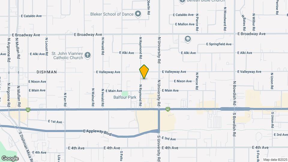 250 N Raymond Rd Map and Location Details