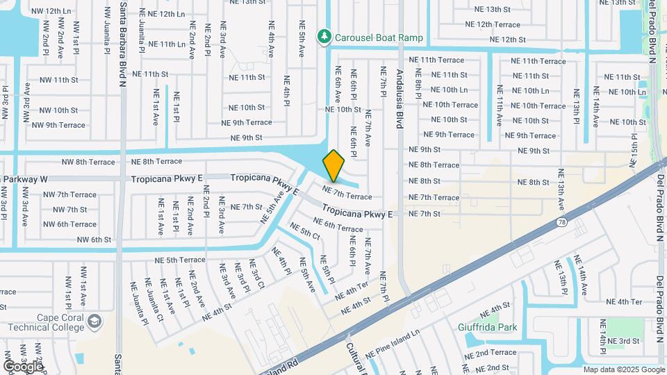 545 NE 7th Terrace Map and Location Details